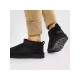 Ugg Australia Classic Ultra Mini Suede Γυναικεία Μποτάκια με Γούνα Μαύρα 1116109-BLK